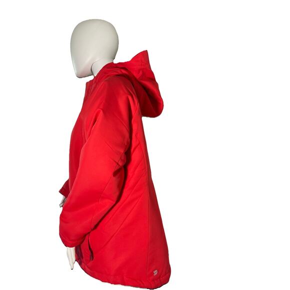 All In Motion Winter Jacket Women's Medium Parka Red Hooded Water Repellent M - Picture 3 of 6